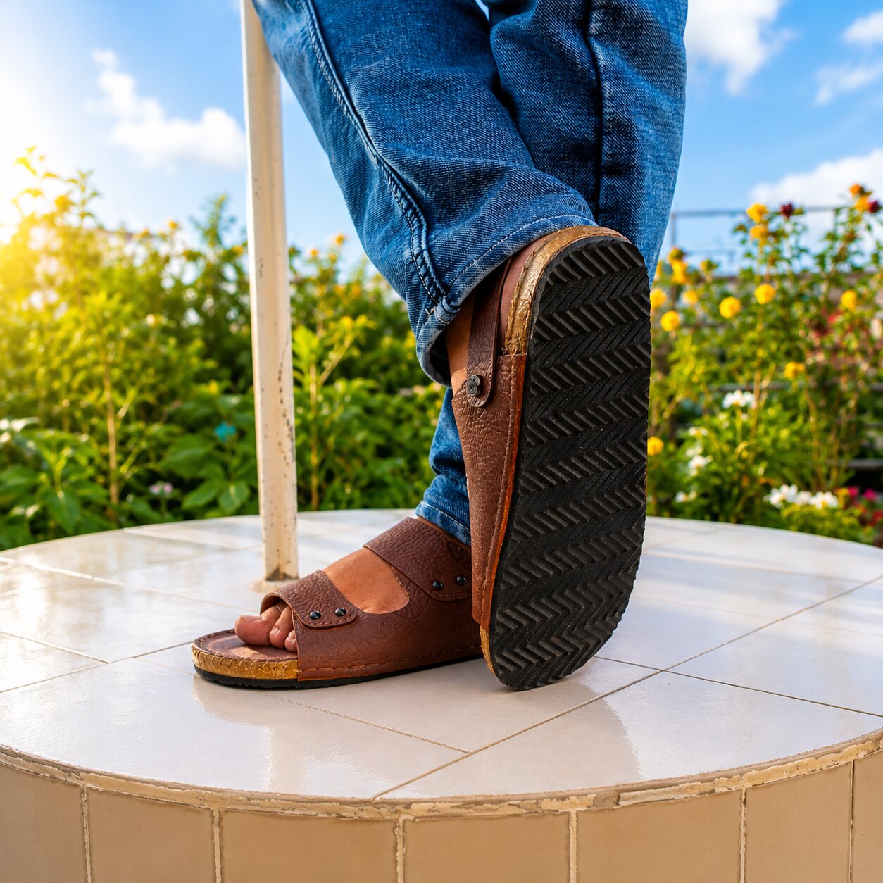 প্রতিটি পদক্ষেপে প্রিমিয়াম স্টাইল ও আরাম | Foot Era Original Leather Sandal ✨ - Image 4