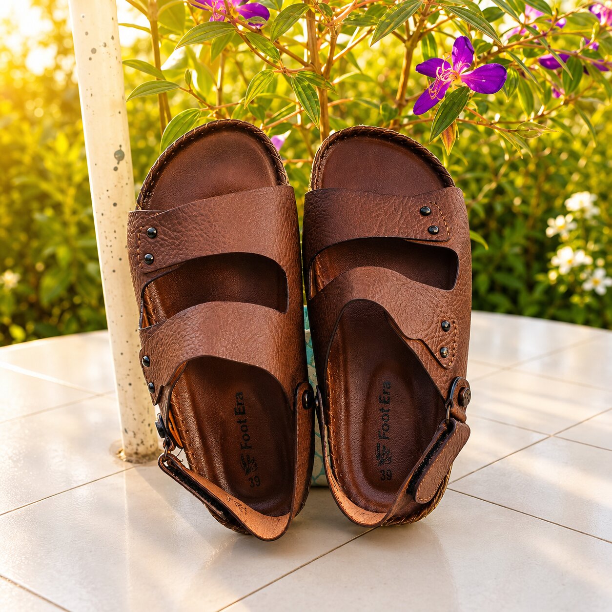 প্রতিটি পদক্ষেপে প্রিমিয়াম স্টাইল ও আরাম | Foot Era Original Leather Sandal ✨ - Image 2